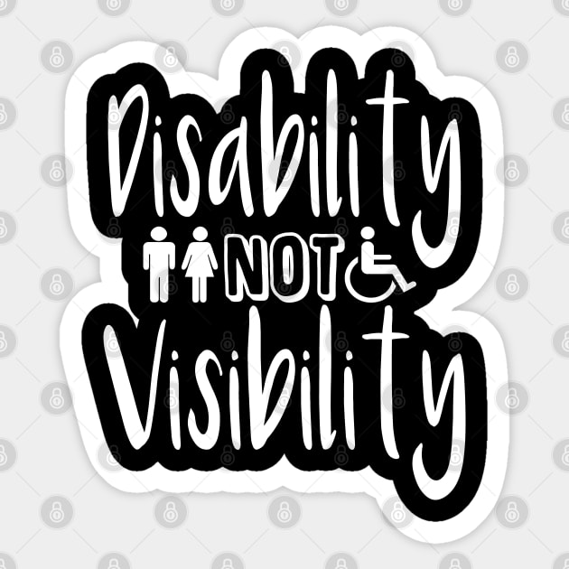 Disability not visibility Sticker by spooniespecies